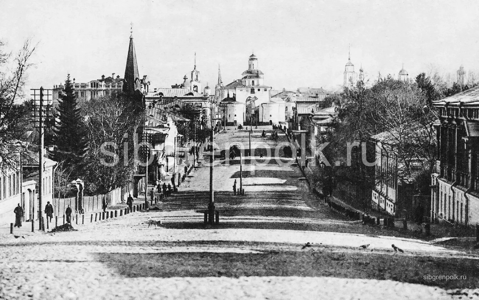 Улица Дворянская в г. Владимир, открытка, конец XIX в. (из частной коллекции).