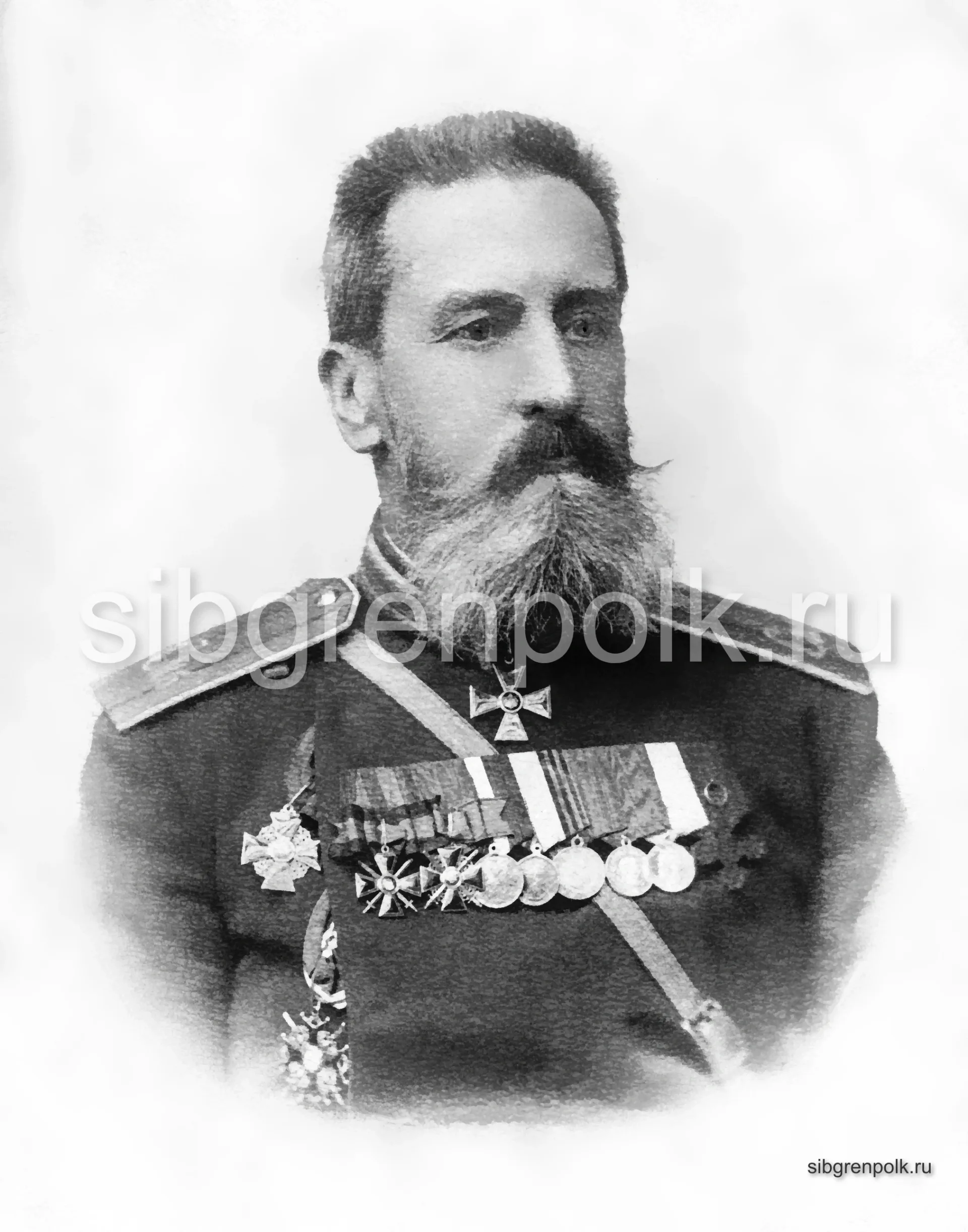 Командир полка полковник Внуков В.В. (30.07.1890-18.09.1900), фото конца XIX в. (ВСМЗ).
