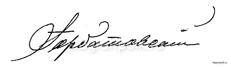 Генерал от инфантерии Горбатовский В.Н. (1851-1924), начальник 3-й гренадерской дивизии (08.05.1909). Вступил в войну во главе 19-го армейского корпуса (09.05.1914). В Томашевском сражении успешно противостоял трем австрийским корпусам. Командующий 13-й армией (12.06.1915), 12-й армией (20.08.1915), 6-й армией (20.03.1916), 10-й армии (12.12.1916).