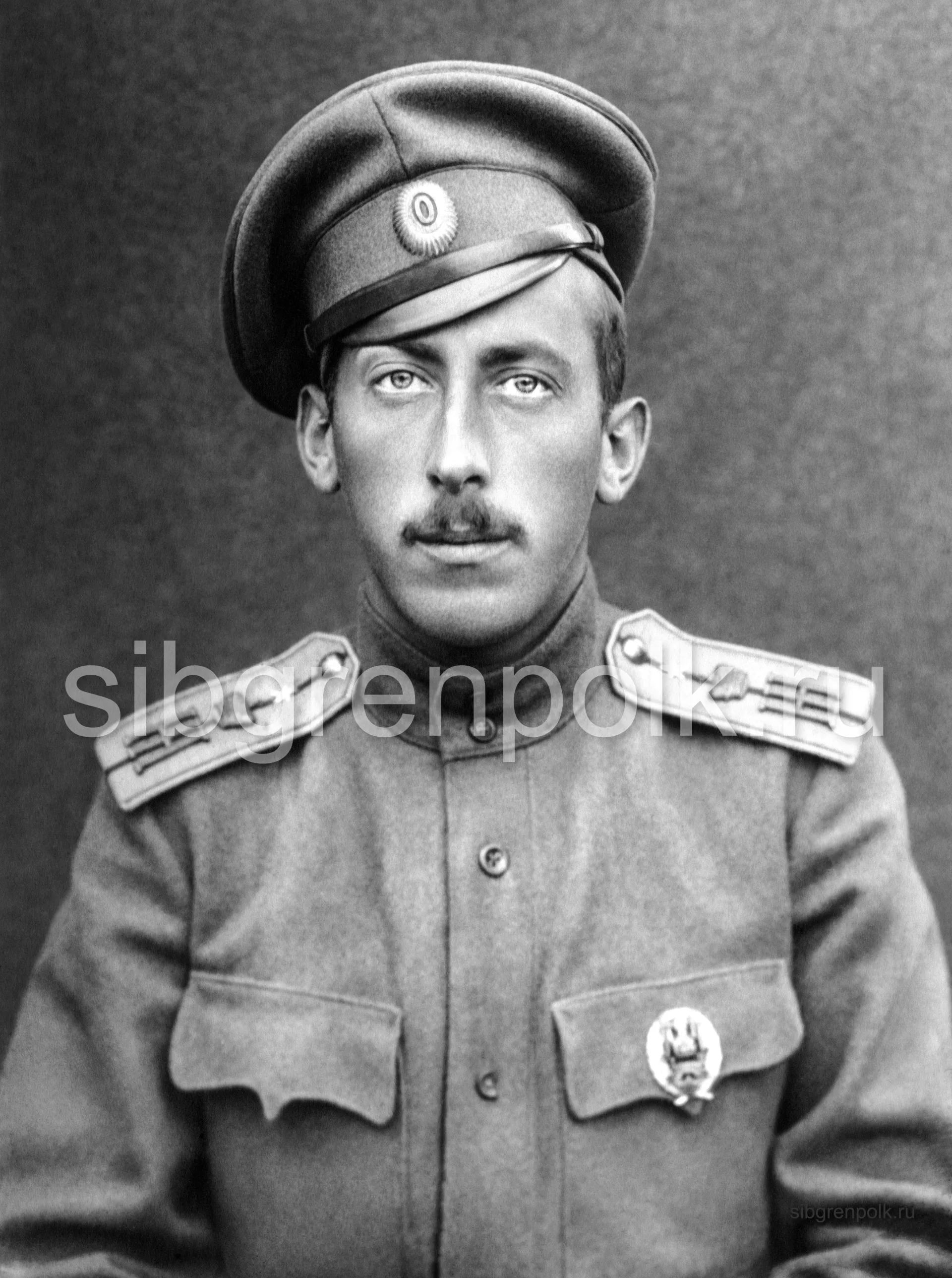 Прапорщик Шилов Геннадий Владимирович, 24 марта 1894 г.р. Православный. Из мещан г. Двинска. Общее образование: полный курс в 1-м Двинском городском 6-ти классном училище. Военное: 4-я Петергофская школа прапорщиков. Служба: нижний чин с 21 августа 1915 г.; прапорщиком армейской пехоты с 15 февраля 1916 г.; подпоручиком с 12 декабря 1916 г., со старшинством с 8 сентября 1916 г. Младший офицер пулеметной команды с 14 февраля 1917 г., брат полкового адъютанта Шилова Н.В. На груди офицерский полковой знак. (РГАКФД).