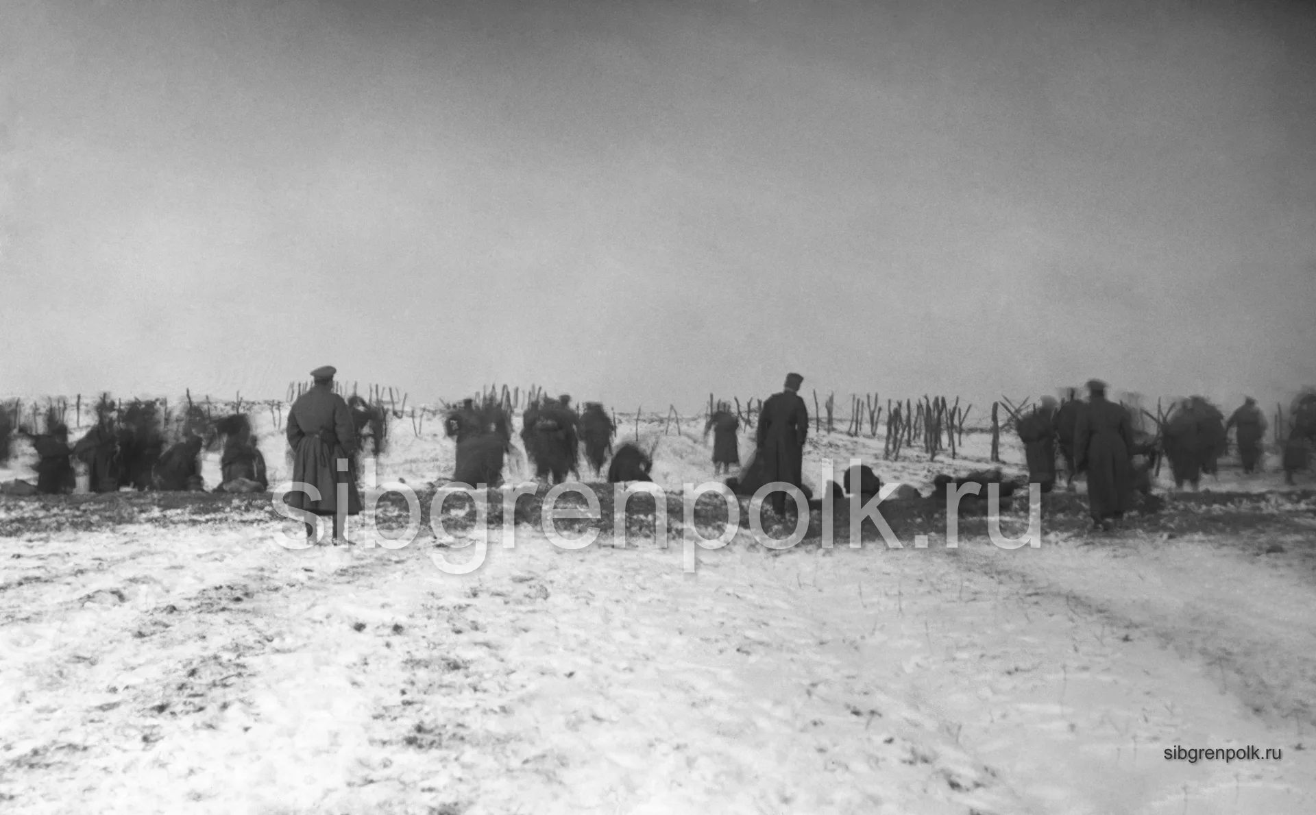 Атака на укрепленные позиции неприятеля у д. Луки. Ноябрь 1915 г. (РГАКФД)