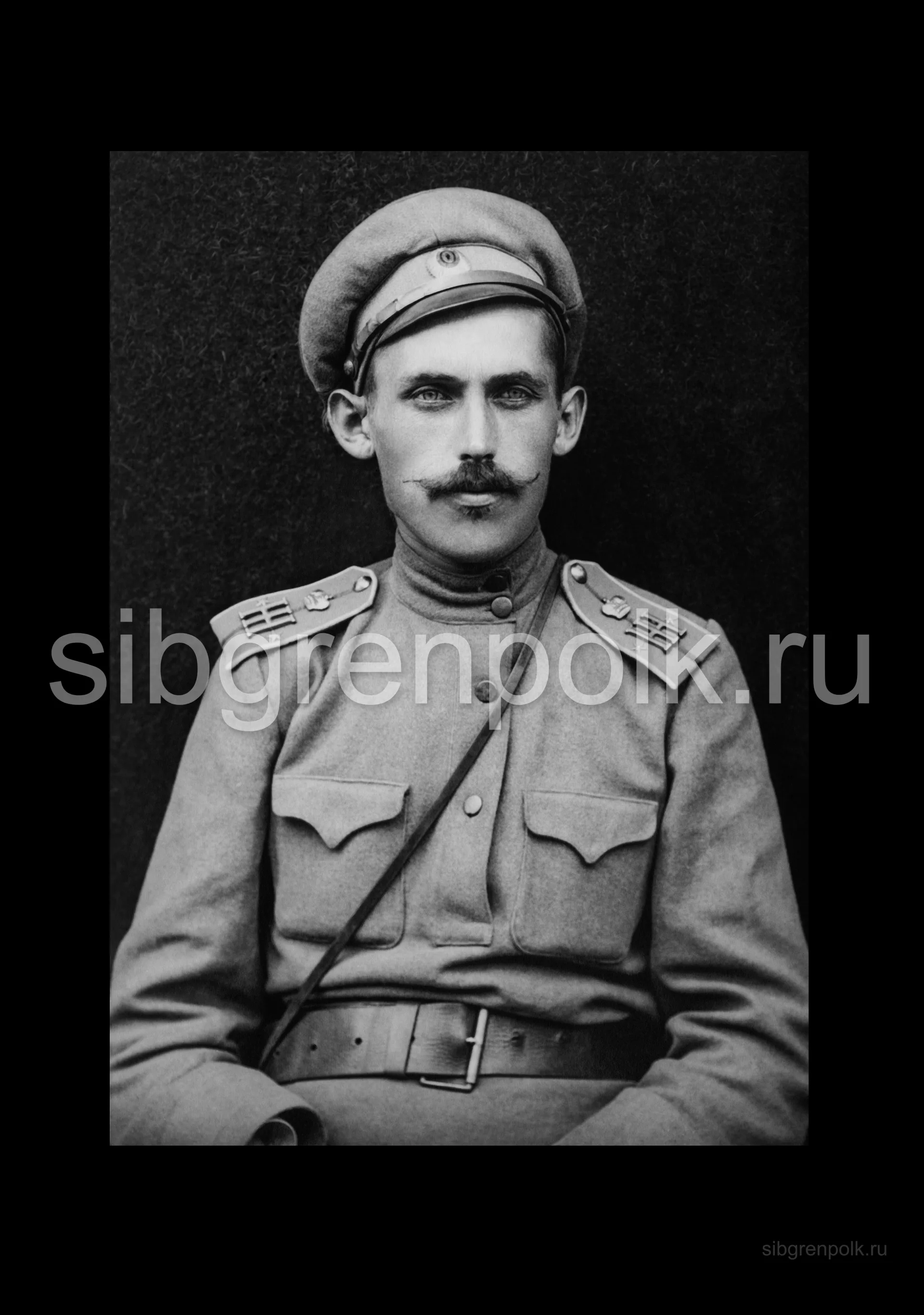 Подпоручик Воловиков Федор, командир 7 гренадерской роты. (РГАКФД)