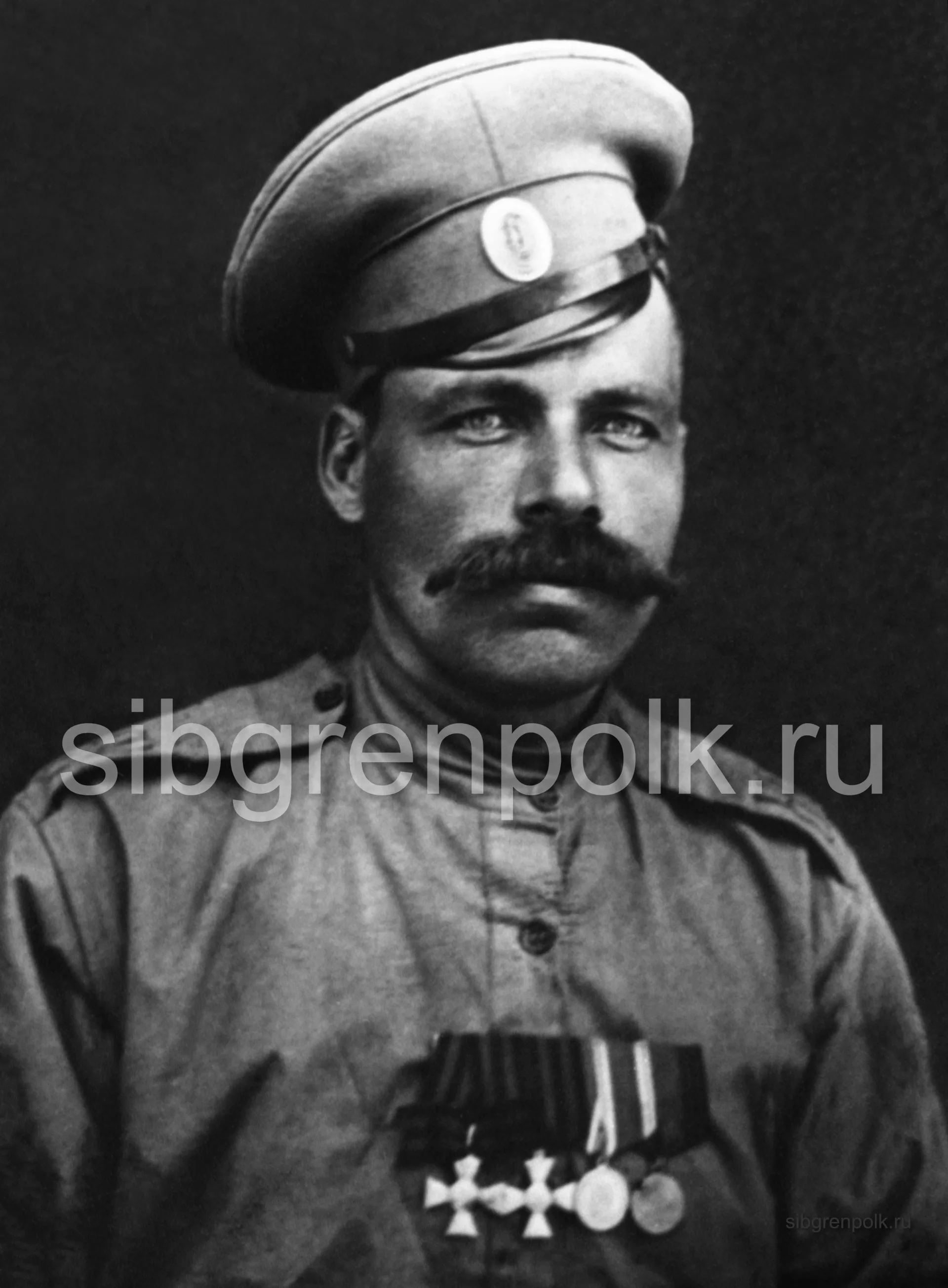 Георгиевский кавалер, 2-й гренадерской роты фельдфебель Макаров Григорий Терентьевич награжден знаками отличия Военного ордена «Георгиевский крест» III степени № 12594 «За то, что в ночь с 8-го на 9.01.1915 отлично организовал разведку противника, с явной опасностью для собственной жизни, причем захватил два поста австрийцев в 4 человека, из которых одного австрийца, выстрелившего в него, тут же заколол штыком» и IV степени № 63783 «За отличие в бою 26.08.1914, когда будучи ранен, после перевязки вернулся в строй и действовал до конца боя». (РГАКФД)