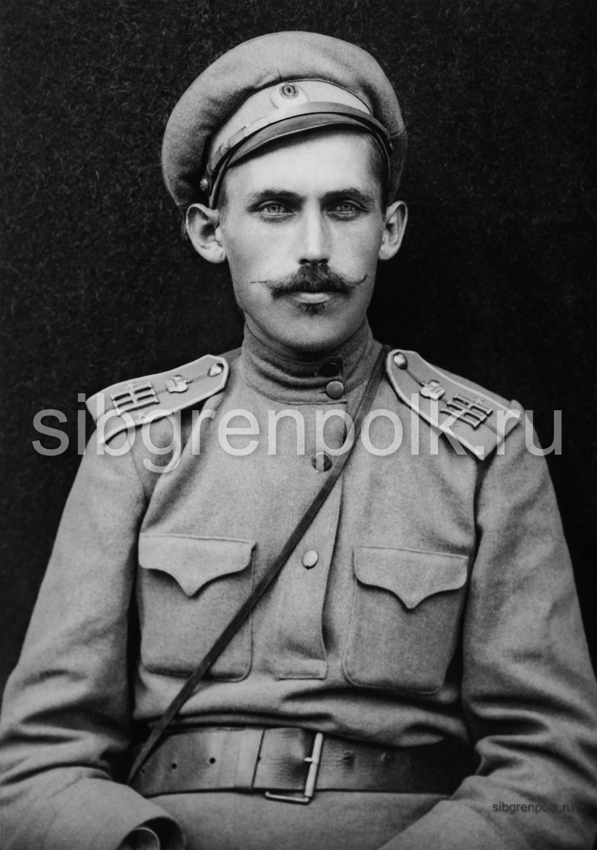 Подпоручик Воловиков Федор, командир 7-й гренадерской роты. (РГАКФД).