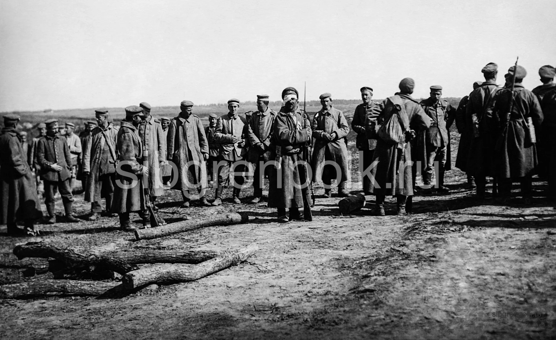 Пленные немцы. Волынская губерния 19 сентября 1916 года. (РГАКФД).